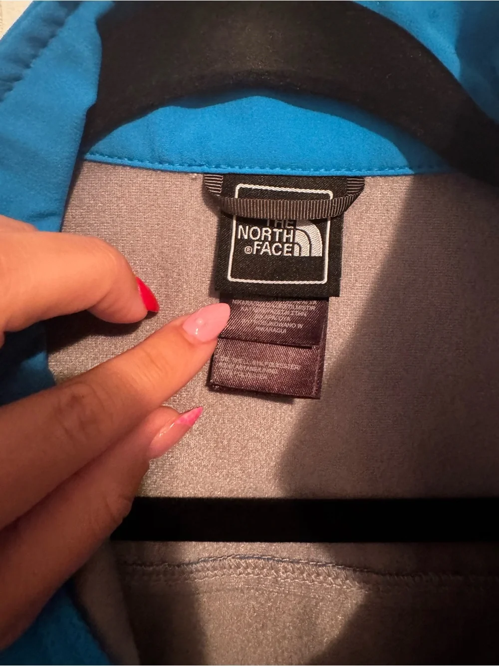 The North Face Blue Softshell Vest with Black Trim